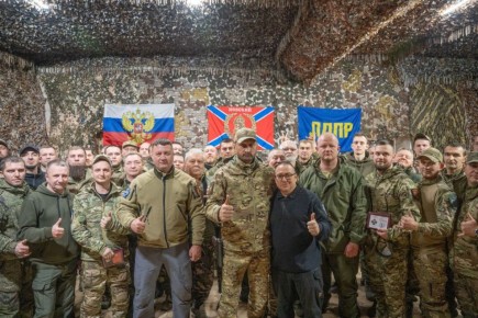 Андрей Крамар совершил визит к добровольцам бригады «Невский»