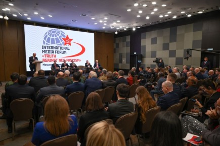 Заместитель Председателя Народного Совета Николай Сытов выступил с докладом на международном медиафоруме «Правда против неофашизма» в Москве