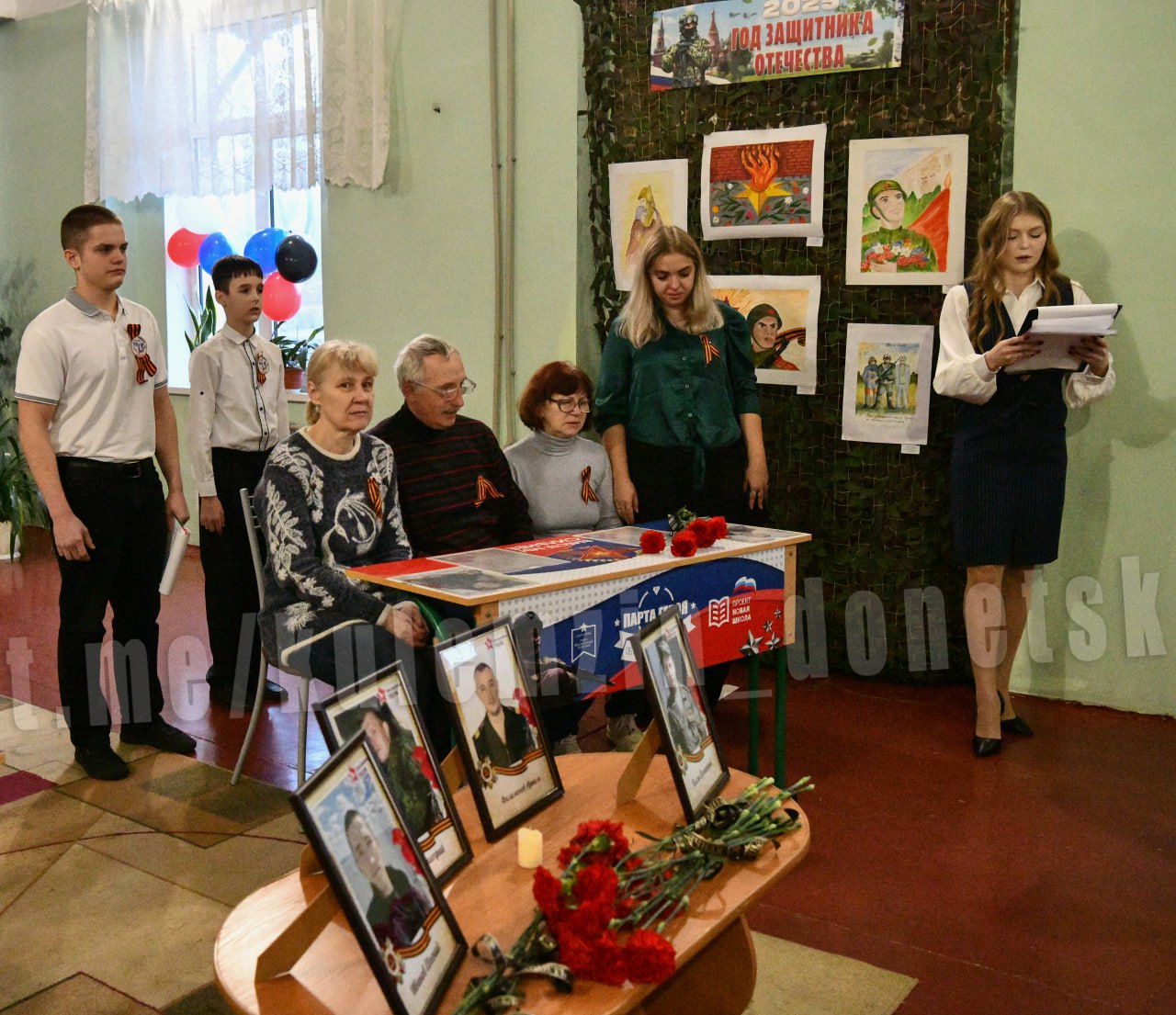 Алексей Кулемзин: Принял участие в открытии «Парты Героя» в школе № 108 многострадального Петровского района Алексей Кулемзин: Принял участие в открытии «Парты Героя» в школе № 108 многострадального Петровского района