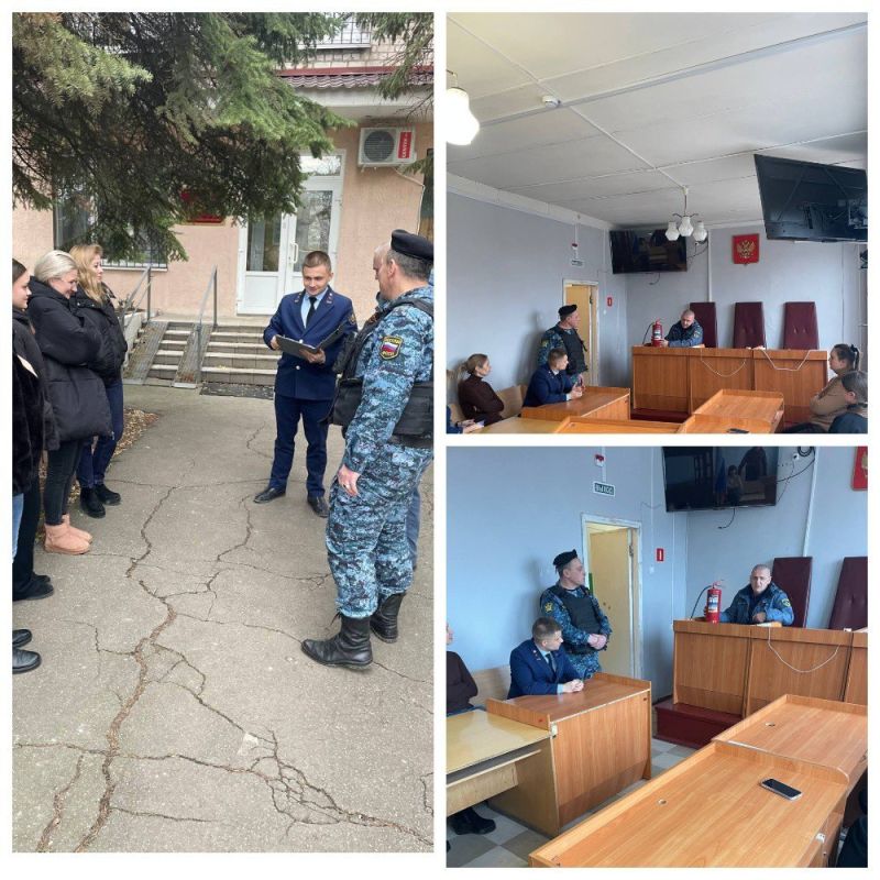 В Ясиноватском городском суде прошла учебная эвакуация