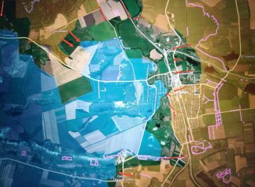 Юрий Котенок: Северское направление. Подразделения ГрВ "Юг" перешли за ж/д в районе ж/д вокзала и южнее и форсируют р. Бахмутка в районе старого колхозного рынка, школы №1 и автомобильного моста