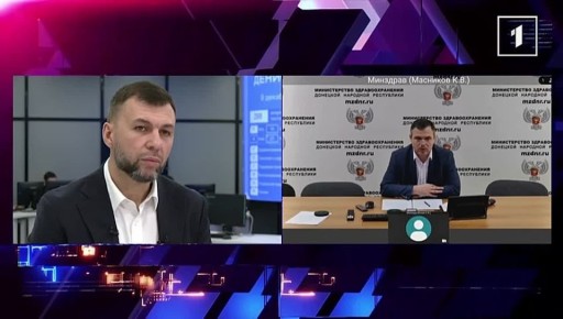 Министр здравоохранения ДНР Константин Масников доложил Денису Пушилину о работе скорой помощи в Республике