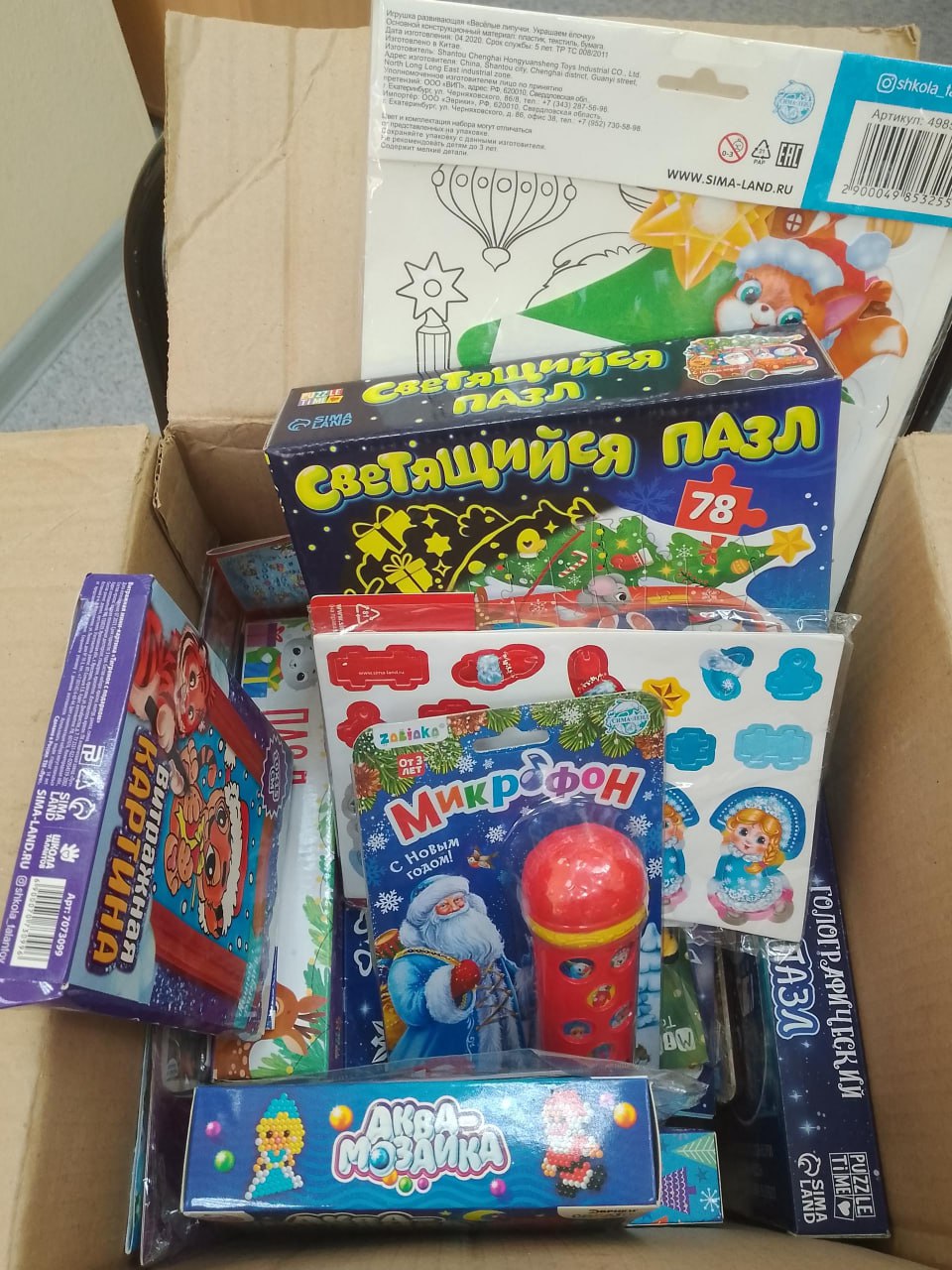 Воспитанники детского дома Хабаровского края передали новогоднюю посылку в Дебальцево