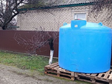 Сегодня установили ёмкости для технической воды по адресу: