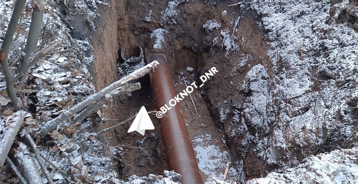 После публикации «Блокнот Донецк» «Мосводоканал» заменил участок дырявой трубы в Кировском районе Донецка После публикации «Блокнот Донецк» «Мосводоканал» заменил участок дырявой трубы в Кировском районе Донецка