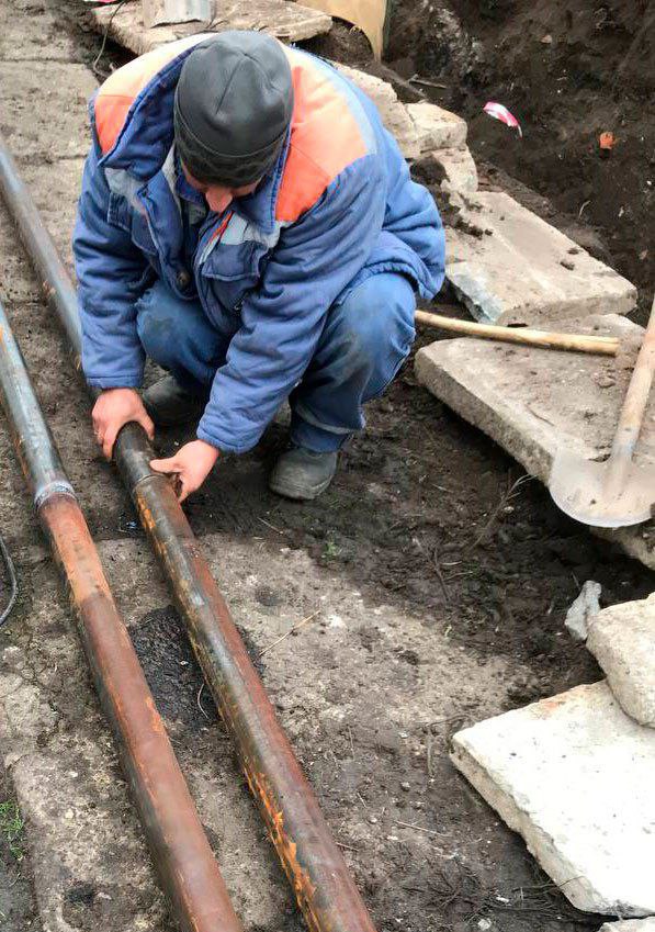 ЛИКВИДАЦИЯ АВАРИЙ НА УЧАСТКАХ ТЕПЛОТРАСС ФИЛИАЛА «ХАРЦЫЗСКТЕПЛОСЕТЬ» В ИЛОВАЙСКЕ