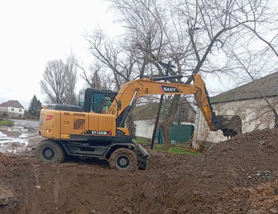 В Тельманово продолжаются работы на сетях города