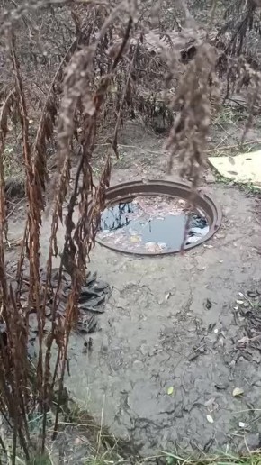В Макеевке из люка уже месяц хлещет дефицитная вода, водоканал не реагирует