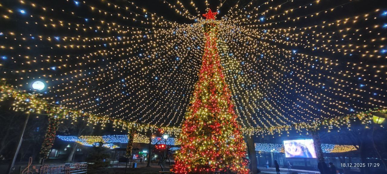 Новогодняя красота в «Тихом парке» в Макеевке Новогодняя красота в «Тихом парке» в Макеевке