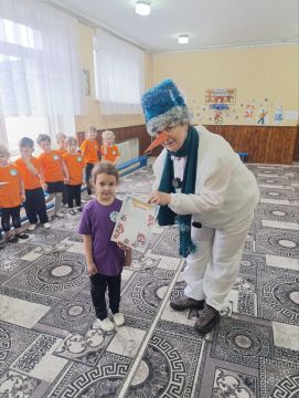 В Детском саду №31 «Радость», состоялся яркий спортивный досуг «Зимние состязания»