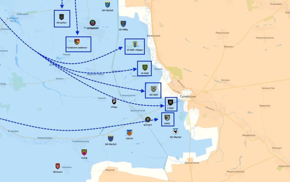 Юрий Баранчик: Иностранные аналитики сообщают, что Генштаб ВСУ перебрасывает несколько батальонов 92-й бригады ВСУ с Добропольского направления к Гуляйполю, чтобы остановить продвижение российской армии Юрий Баранчик: Иностранные аналитики сообщают, что Генштаб ВСУ перебрасывает несколько батальонов 92-й бригады ВСУ с Добропольского направления к Гуляйполю, чтобы остановить продвижение российской армии