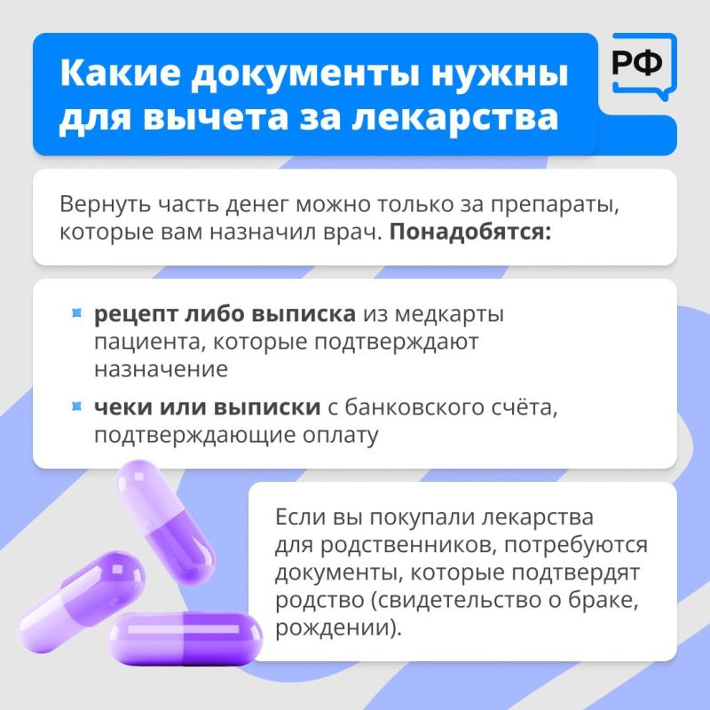 Часть денег, потраченных на лечение и лекарства по рецепту, можно вернуть Часть денег, потраченных на лечение и лекарства по рецепту, можно вернуть