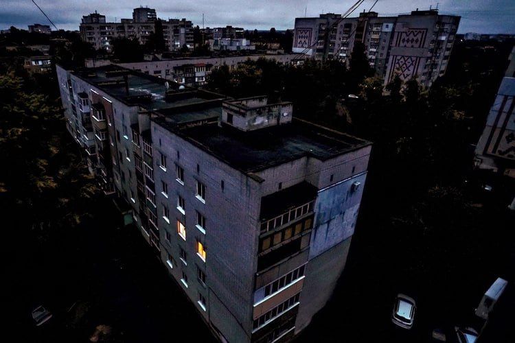 Киев погрузился в темноту! Киев погрузился в темноту!