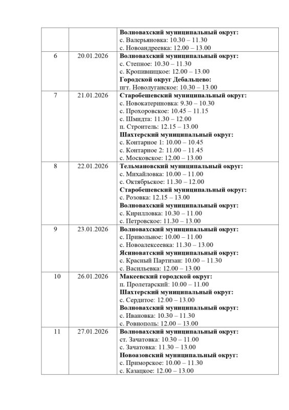 График работы «Автоаптеки» на январь График работы «Автоаптеки» на январь