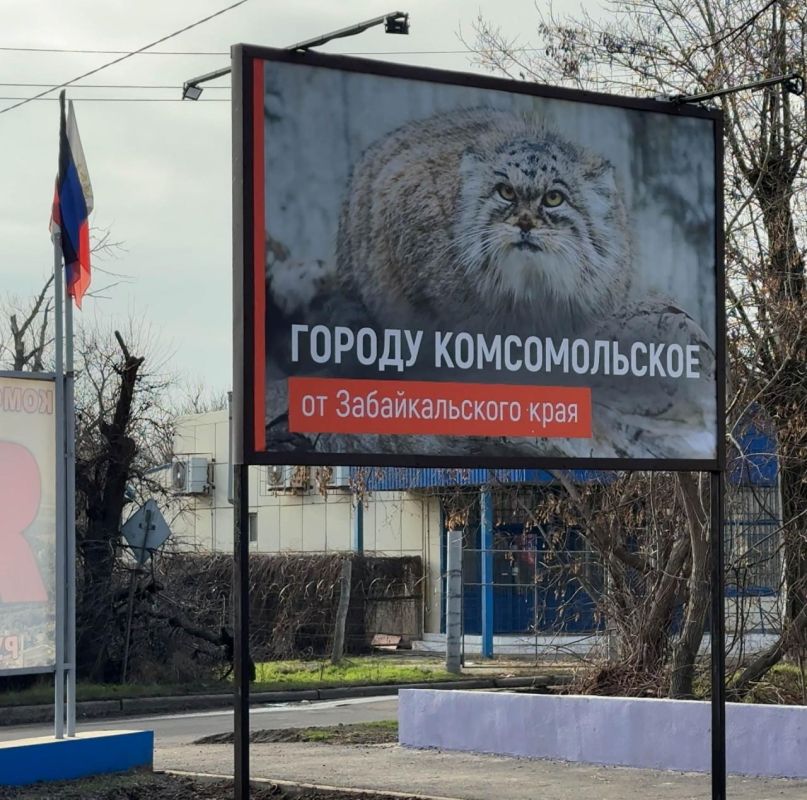 Забайкалье установило билборды с символами региона в Комсомольском Забайкалье установило билборды с символами региона в Комсомольском