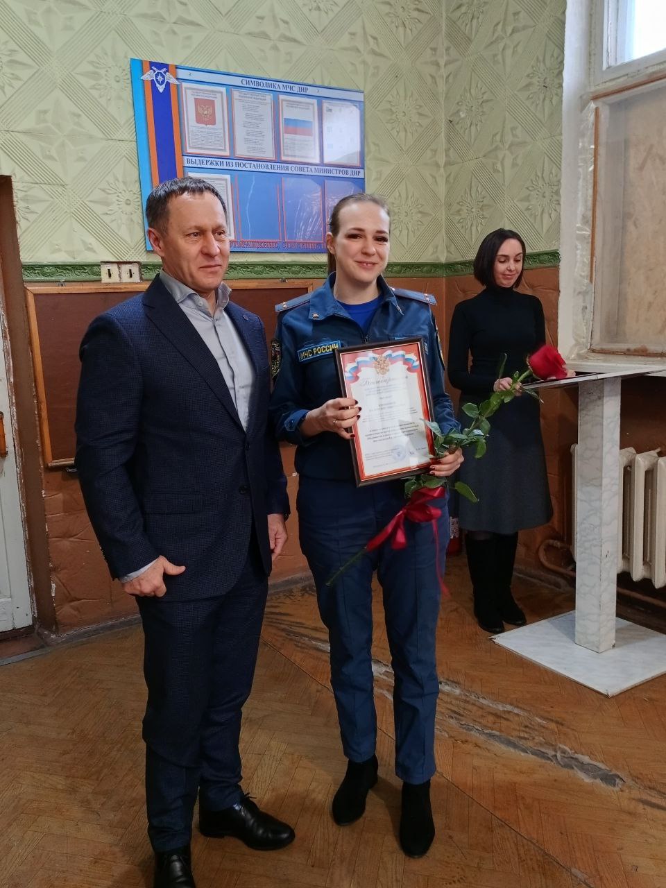 Александр Пеняев: Поздравил с Днем спасателя сотрудников Ясиноватского отряда МЧС