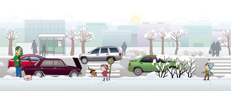 Рекомендации в помощь пешеходам и автомобилистам, которые важно учитывать зимой