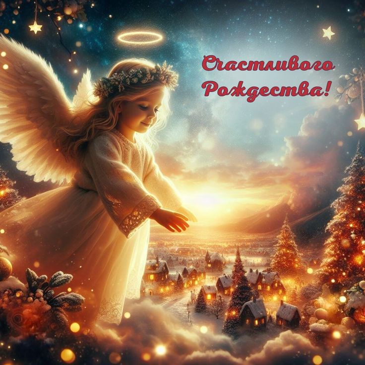 Ангел с неба к нам спустился И сказал: «Христос родился»!