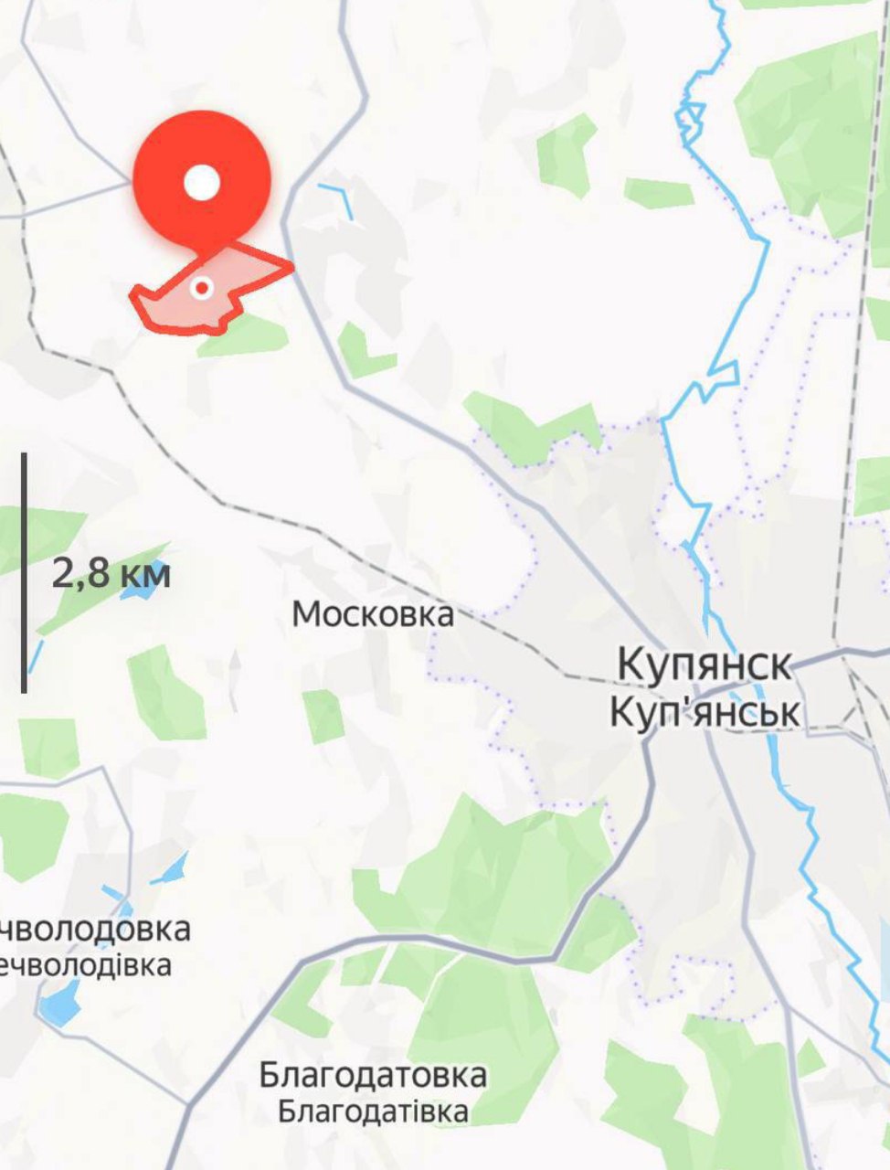 На утро нацисты отступили из восточных окраин Тищенковки, которая находится на основной северо-западной логистической ветке в Купянск