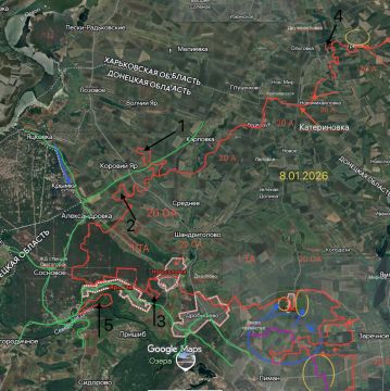 КрасноЛиманский Фронт. 1. Гвардейцы продавили противника и перерезали дорогу Коровий Яр-Карповка и продолжили движение в обход села