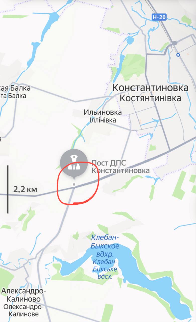 По оперативным сведениям, наши войска взяли под контроль круговую развязку трассы на Бересток в направлении Константиновки