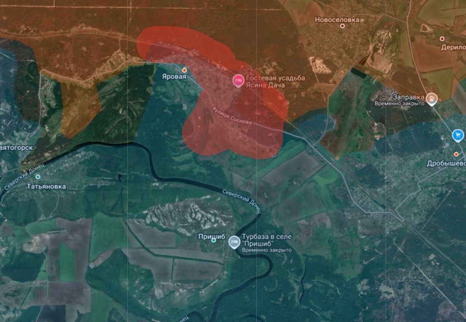 Поселок Яровая у Красного Лимана практически все, Российская Армия зажала остатки гарнизона в центре населенного пункта, сообщает канал "Шепот Фронта"