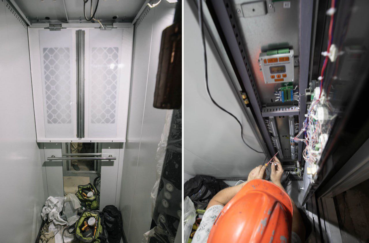 Антон Кольцов: В 61 многоквартирном доме Мариуполя уже отремонтированы и запущены в эксплуатацию 139 единиц лифтового оборудования