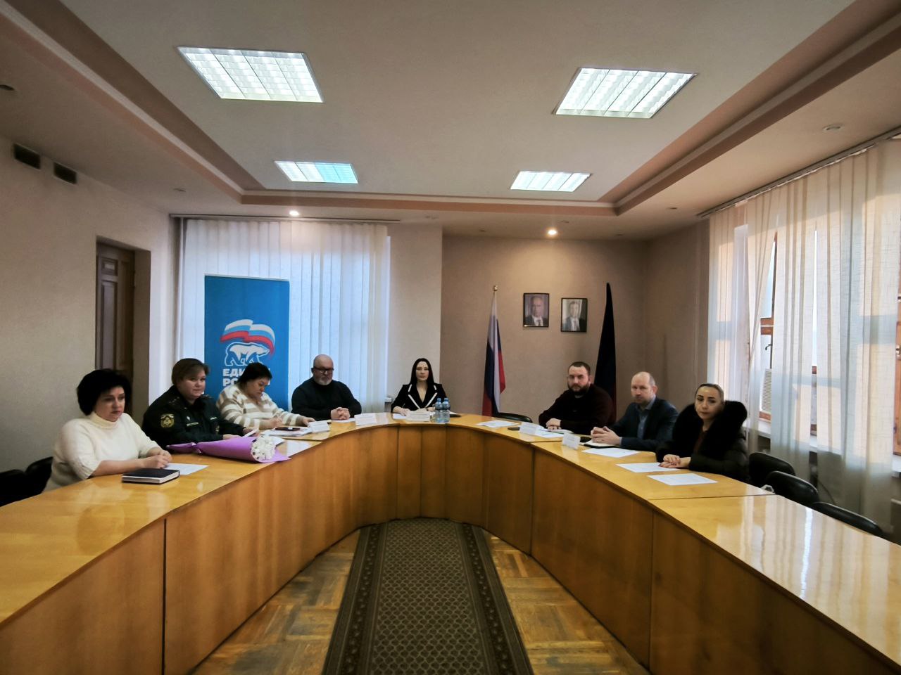 Сегодня, 14 января, руководитель Управы Ленинского внутригородского района Администрации городского округа Донецк Татьяна Темникова провела расширенное аппаратное совещание