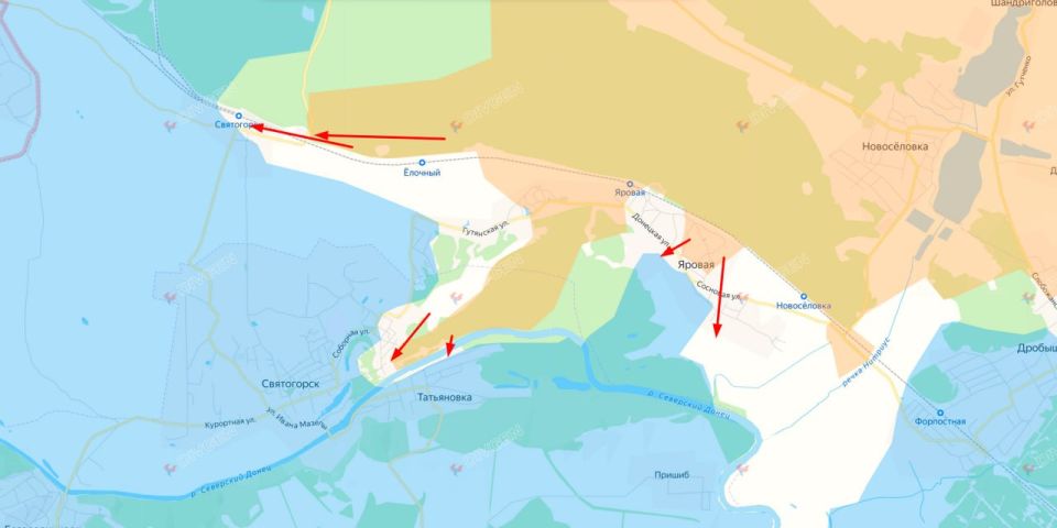 Сергей Лебедев: ДНР, Святогорское направление: продвижение к стратегическим рубежам и контроль национального парка