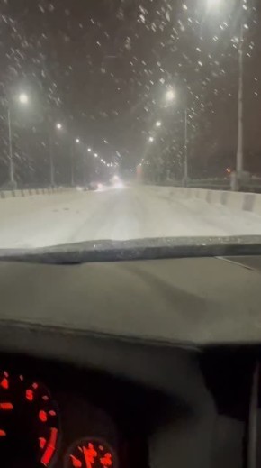 Гололёд уже спровоцировал первое ДТП в Донецке