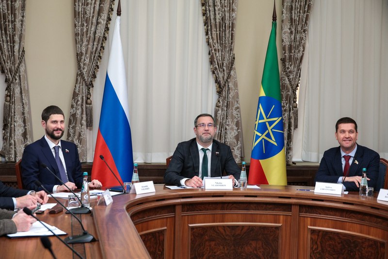 Александр Волошин: #работа_в_СФ. Сегодня в Совете Федерации принял участие в совместном заседании групп по сотрудничеству с верхней палатой парламента Федеративной Демократической Республики Эфиопия