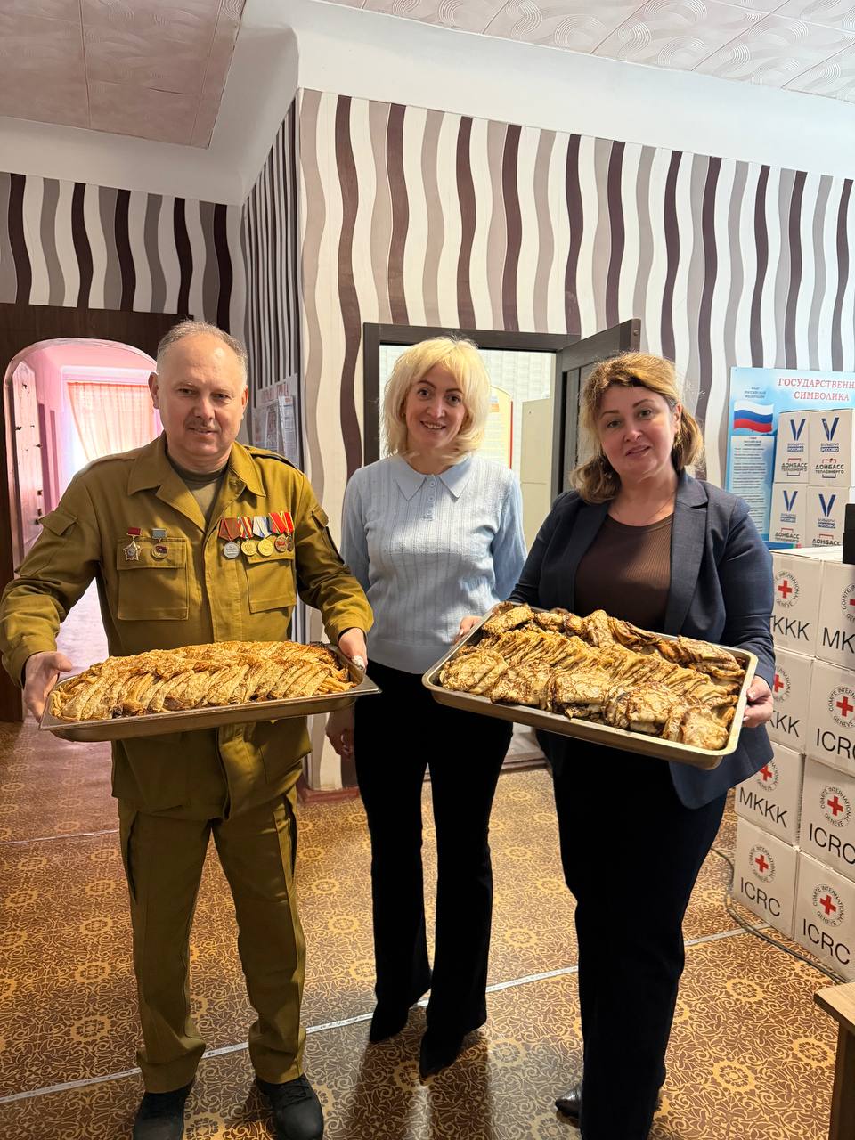 Александр Пеняев: Сердечные поздравления с Масленицей жителям пункта временного размещения с освобожденных территорий