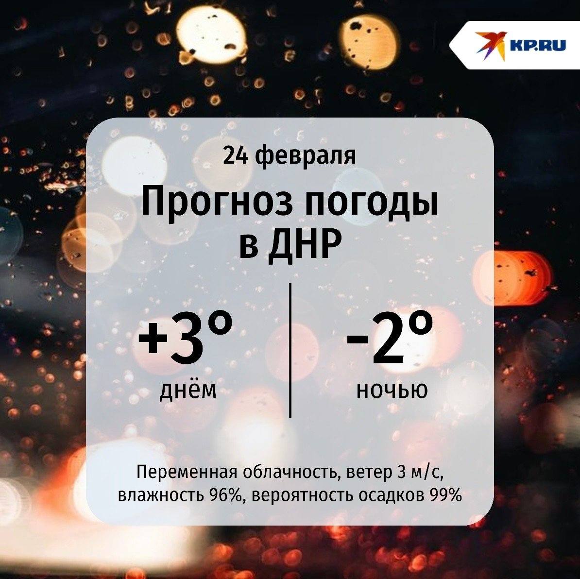 ДНР сегодня укуталась в серые облака