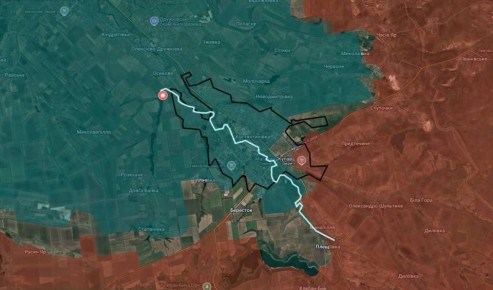 В результате удара ФАБ-3000 по дамбе у села Осысоков участок трассы Дружковка-Константиновка превратился в сплошное болото, сделав проезд невозможным, пишет DeepState