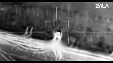 Расчет «Ланцета» уничтожил замаскированный танк ВСУ