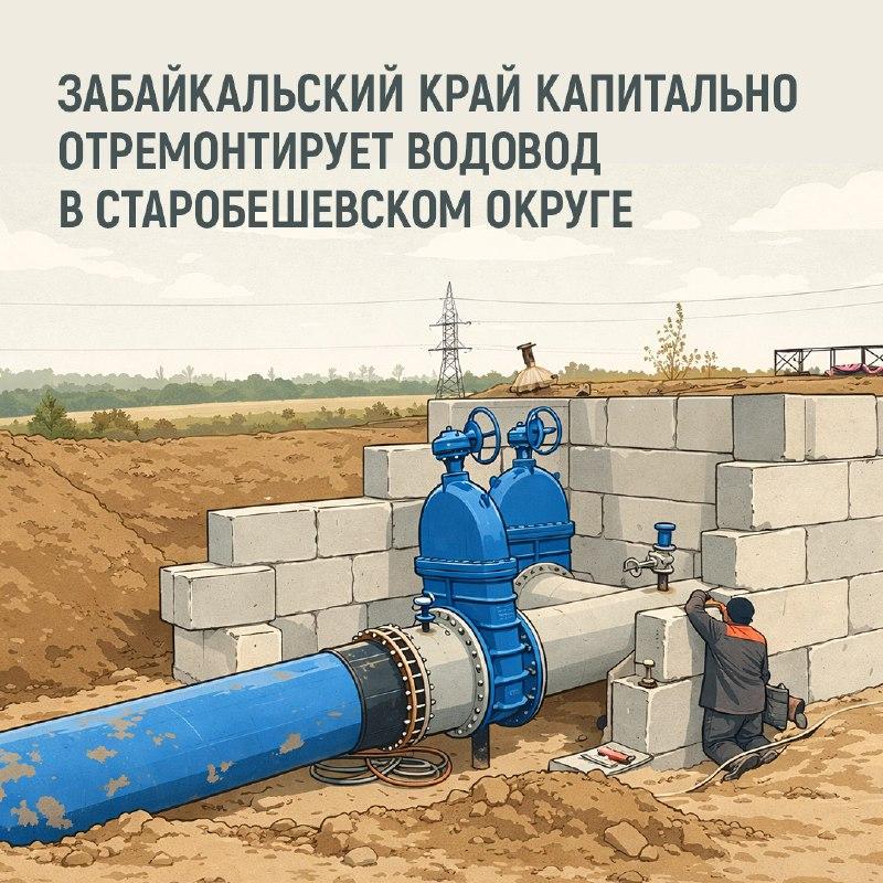 Забайкальский край профинансирует капитальный ремонт водовода в Старобешевском округе