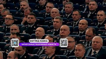 Президент России Владимир Путин выступил на ежегодном расширенном заседании коллегии Министерства внутренних дел России