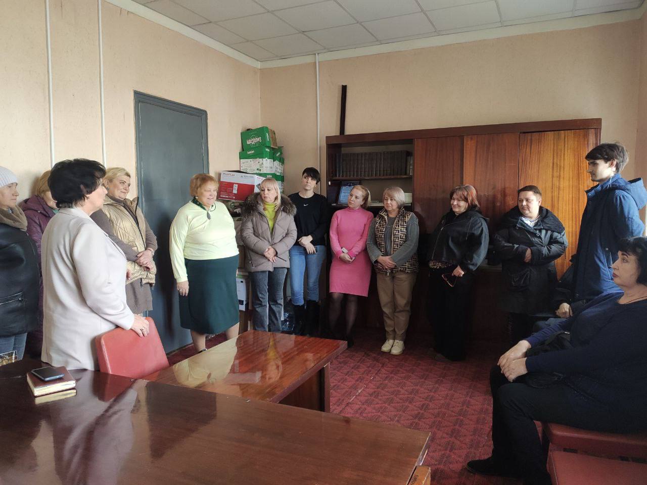 Председатель Макеевского городского совета Валентина Харлашка провела встречу с трудовым коллективом Государственного бюджетного учреждения «Городская больница № 7 г. Макеевки» по адресу: г. Макеевка, ул. Лебедева, 3