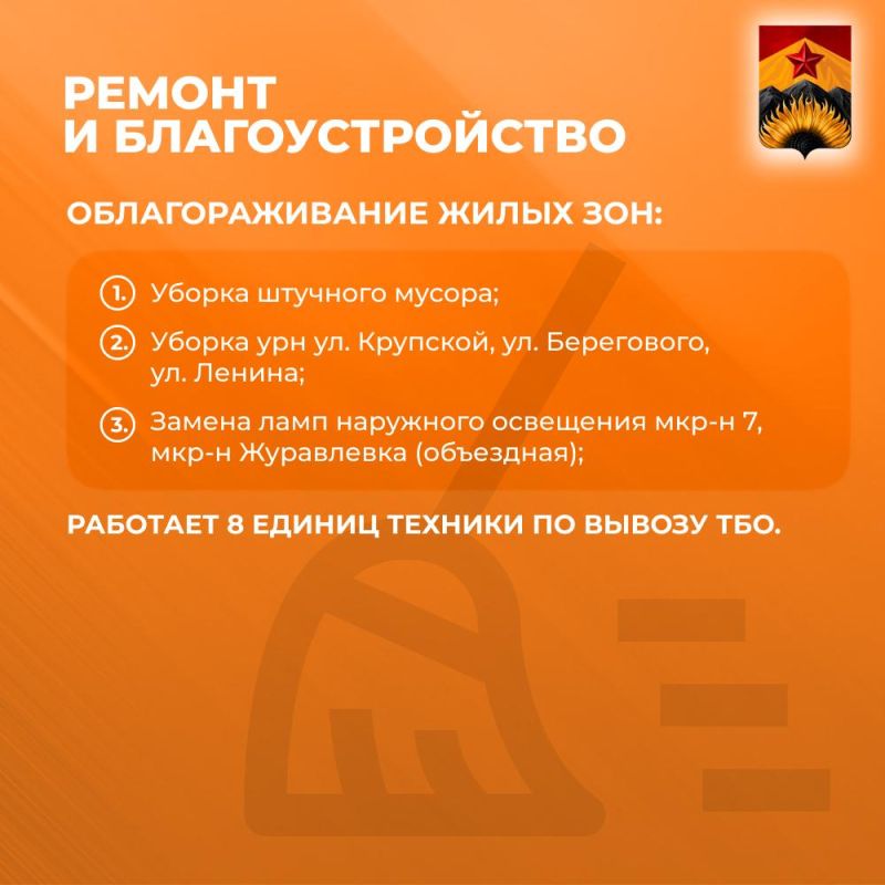 Александр Шатов: Сводка ЖКХ (ремонт и благоустройство) в Шахтерске на 4 марта Александр Шатов: Сводка ЖКХ (ремонт и благоустройство) в Шахтерске на 4 марта