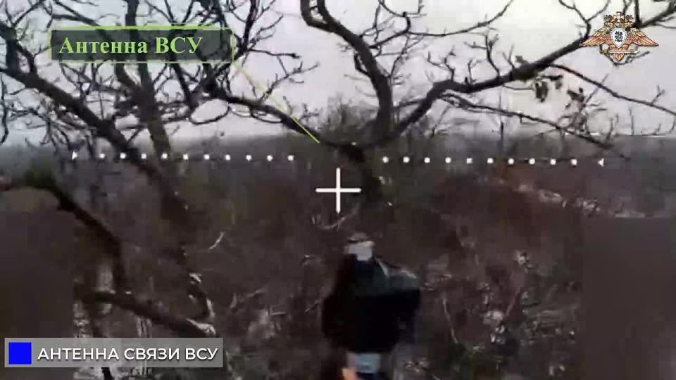 33 мсп вырубает антенну БЛА ВСУ в районе Торецкого