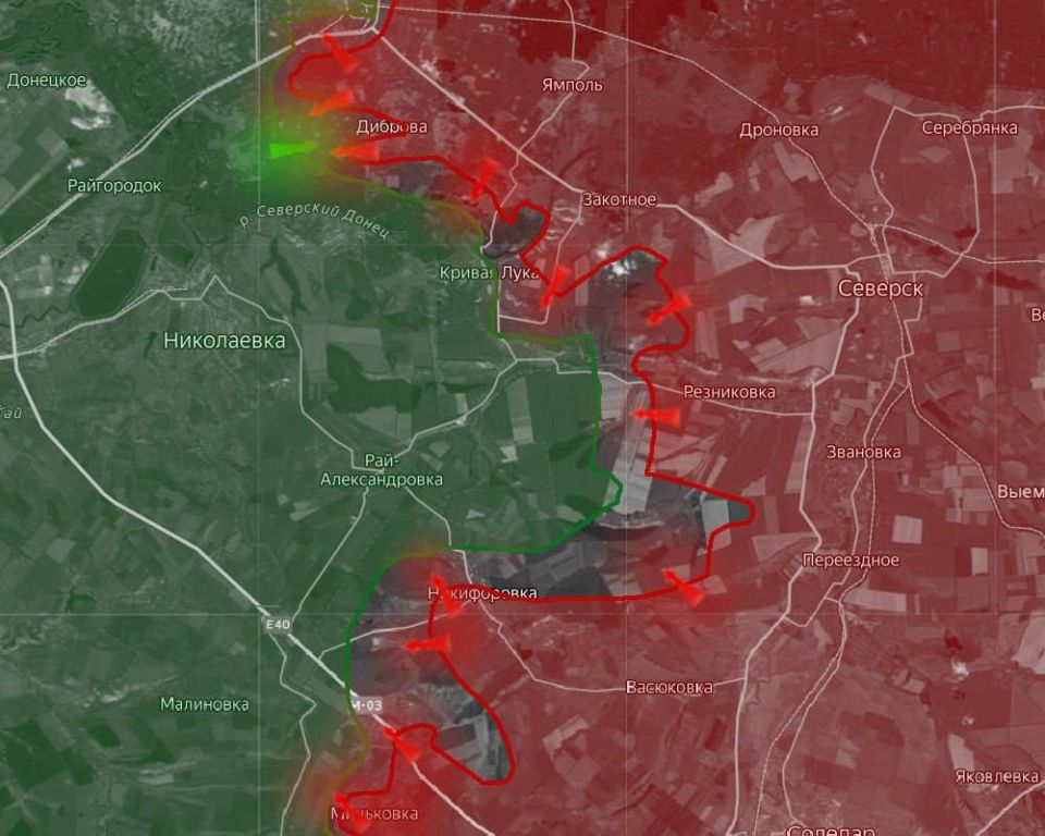 «На Славянском направлении российские войска оттеснили украинские силы из части Миньковки