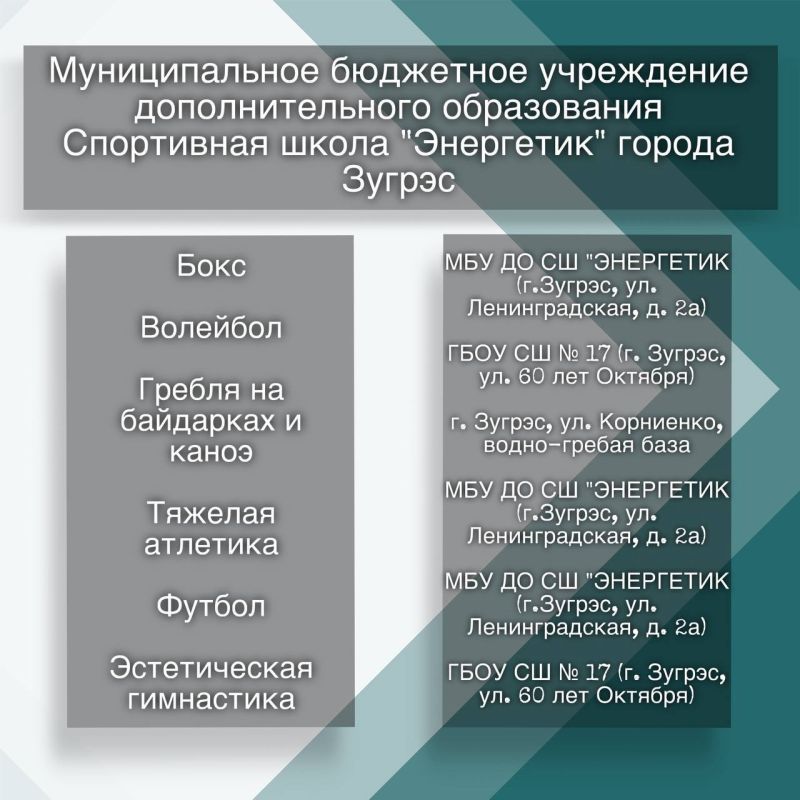 Дорогие жители!. Напоминаем, что на территории округа работают учреждения, в которых представлен широкий выбор кружков и секций Дорогие жители!. Напоминаем, что на территории округа работают учреждения, в которых представлен широкий выбор кружков и секций