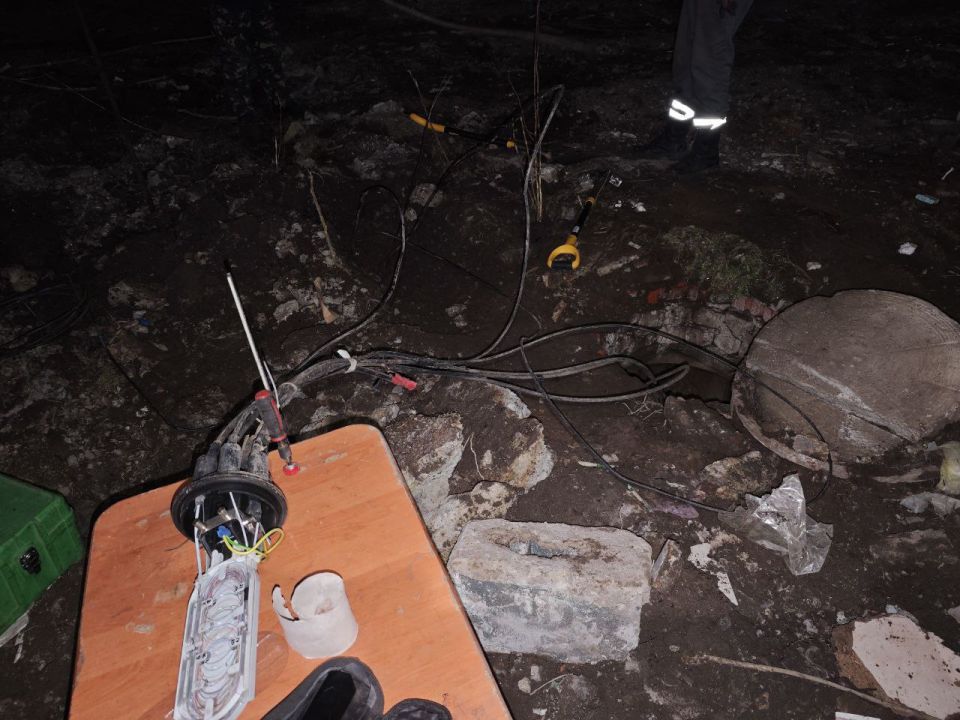 07.03.2026 в 15:54 час, диспетчерской службой ГУП ДНР «УГЛЕТЕЛЕКОМ» было зафиксировано повреждение магистральной волоконно-оптической линии связи по направлению г. Волноваха - г. Мариуполь, на участке н.п.... 07.03.2026 в 15:54 час, диспетчерской службой ГУП ДНР «УГЛЕТЕЛЕКОМ» было зафиксировано повреждение магистральной волоконно-оптической линии связи по направлению г. Волноваха - г. Мариуполь, на участке н.п....