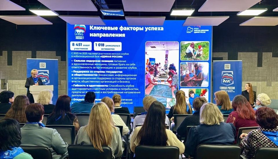 Юлия Крюкова выступила с докладом на стратегической сессии партии «Единая Россия» на площадке «Женского движения Единой России» Юлия Крюкова выступила с докладом на стратегической сессии партии «Единая Россия» на площадке «Женского движения Единой России»