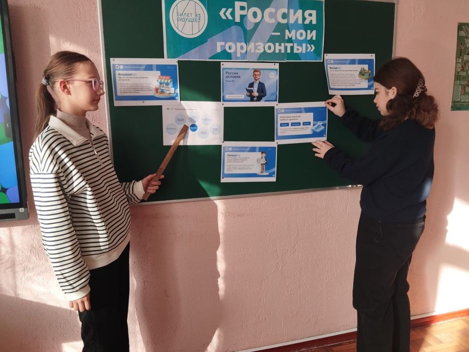 12 марта, в ГБОУ "ШКОЛА №13 Г.О. ТОРЕЗ" в рамках Всероссийского проекта "Россия – мои горизонты" прошел увлекательный урок, посвященный теме: "Практико-ориентированное занятие (Россия умная)" 12 марта, в ГБОУ "ШКОЛА №13 Г.О. ТОРЕЗ" в рамках Всероссийского проекта "Россия – мои горизонты" прошел увлекательный урок, посвященный теме: "Практико-ориентированное занятие (Россия умная)"