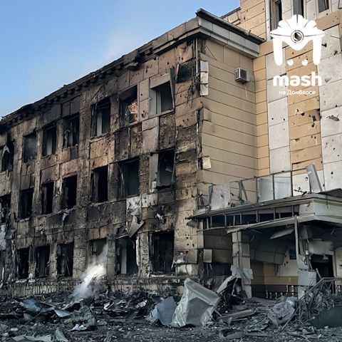 Последствия обстрелов больниц в ДНР Последствия обстрелов больниц в ДНР