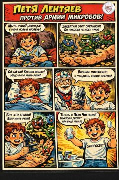 Роспотребнадзор представляет: приключения Пети Лентяева!