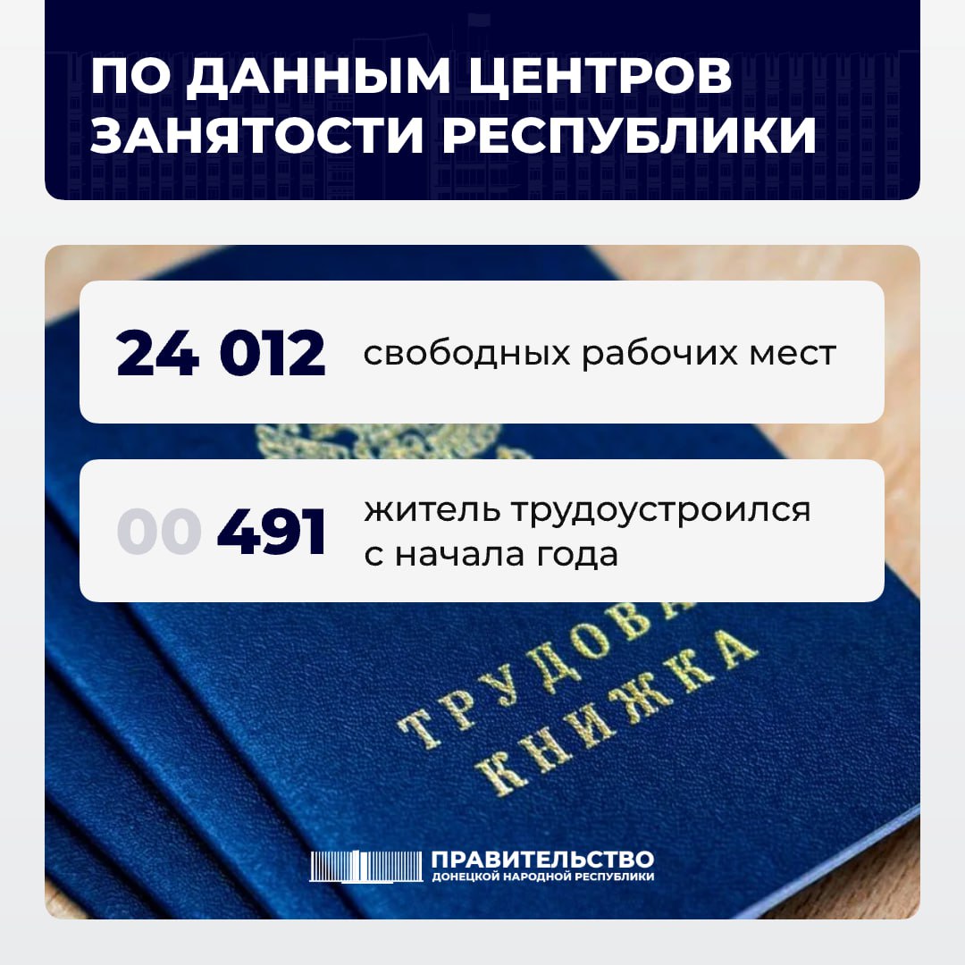 Вице-премьер Лариса Толстыкина сообщила о свободных рабочих местах в ДНР