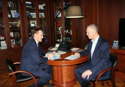 Руководитель Росреестра Олег Скуфинский провёл рабочую встречу с губернатором Херсонской области Владимиром Сальдо