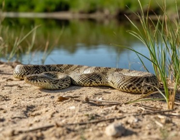 Ждут появления живности: ужи на территории ДНР перебираться к водоемам пока еще не собираются